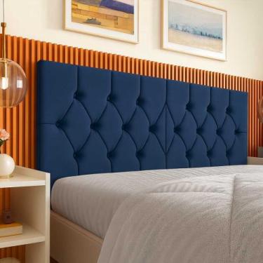 Imagem de Cabeceira Capitonê Estofadada Fixação na Parede Box Queem. - Produto A