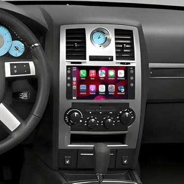 Imagem de PHEZEN Estéreo automotivo com tela sensível ao toque de 17.8 cm para Chrysler 300 300C 2007-2010, Android 13 Double Din com Carplay e Android Auto In-Dash Navigation BT Mirror Link WiFi Backup Camera