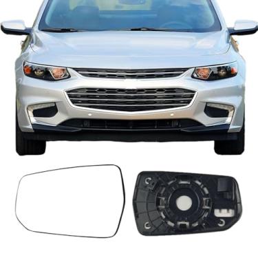 Imagem de Vidro de substituição do espelho lateral do motorista para Chevrolet Malibu 2016-2021, placa traseira aquecida para vidro retrovisor esquerdo para Chevy Malibu 2016 2017 2018 2019 2020 2021