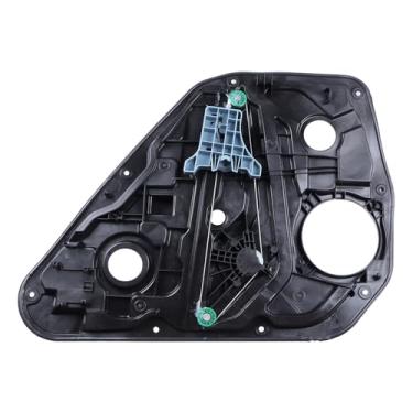 Imagem de LINLINS Regulador de vidro elétrico traseiro do lado do motorista compatível com Sonata 2.0L 2014-2019 83471-C1000, motor de janela lateral traseira esquerda (com painel sem motor)