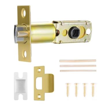 Imagem de Newlaking Tamanho do fecho ajustável 60/70 mm ângulo de giro 45° furo quadrado 7,6 mm adequado para maçaneta/maçaneta de porta de entrada com chave, peças de substituição de fechadura de porta com