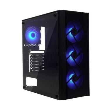 Imagem de Gabinete Gamer ATX Brazil PC BPC-T02B 4 Coolers Lateral De Vidro