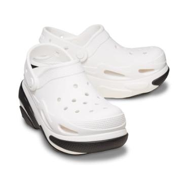 Imagem de Crocs Tamancos femininos Bubble Crush, Branco, 38