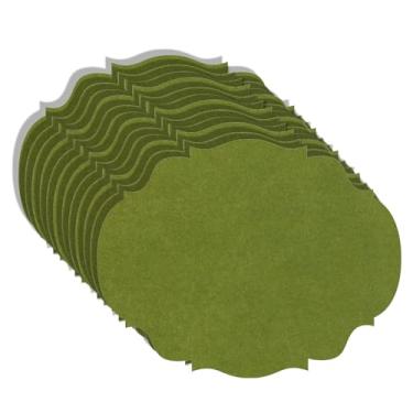 Imagem de Jogo americano de papel verde para mesa de jantar – jogo americano descartável para festas ou casamentos – 12 folhas por bloco feito nos EUA