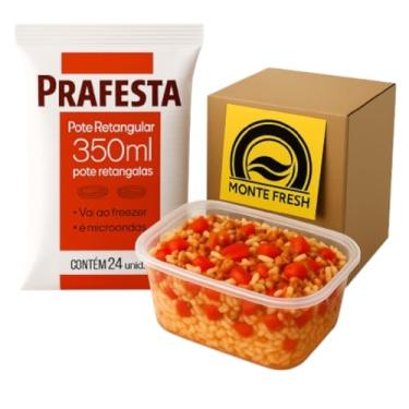 Imagem de POTE DESCARTVEL EMBALAGEM PLASTICA 350ML COM 72 UNIDADES DIETA