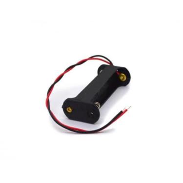 Imagem de Suporte P/ 2 Pilhas AA Plástico Pt Fios Conector KIT 10 PÇS - TEBERA  