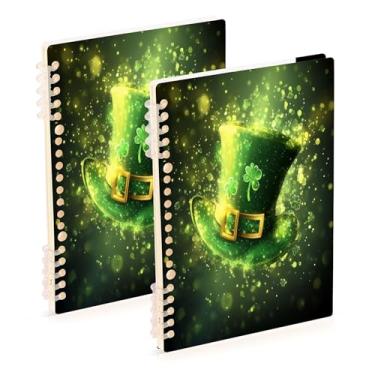 Imagem de Burbuja Cadernos com nome, papel pautado universitário A5 com 60 folhas, fichário para escritório, 2 unidades