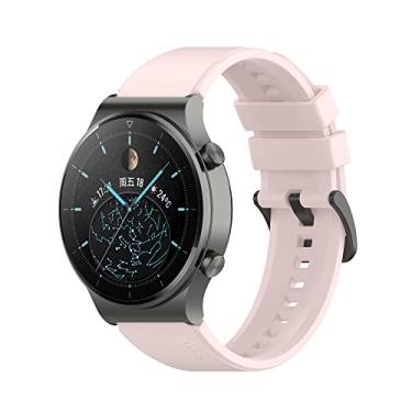 Imagem de TIOYW Pulseira de relógio inteligente de 22 mm para Huawei GT 2 Pro pulseiras de pulso de silicone para Xiaomi GTR 47mm GTR2 2e (Cor: ventilador oficial, Tamanho: Para Amazfit GTR 2e)