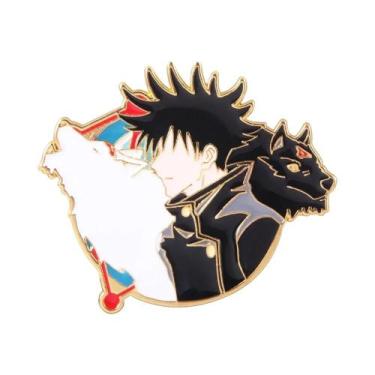 Imagem de Pins De Esmalte Do Anime Jujutsu Kaisen, Broche De Cosplay De Gojo Sat