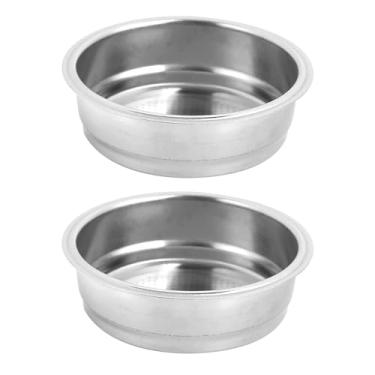 Imagem de SUNGOOYUE Filtro de café de Aço Inoxidável, Cesta Permanente Reutilizável de 51mm de 2 Peças Com Rede de Arame Fina para Máquinas de café Eupa Donlim