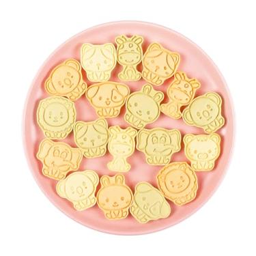 Imagem de Prensa de Biscoitos Animal Desenho Animado 3D Ferramenta Assado Tridimensional Bolo Doméstica Jirafa Tigre Conjunto Oito Peças