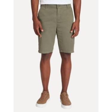 Imagem de Bermuda Aramis Masculina Chino Color Essential Verde Militar-Masculino