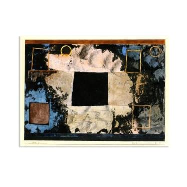 Imagem de Paul Klee Wall Art Rock-Cut Chambers Poster surrealismo Impressão de arte em tela por Paul Klee Pintura arte de imagem quarto sala de estar escritório decoração de parede 80 x 60 cm (31 x 24 pol) sem