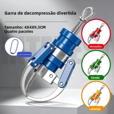 Imagem de Mini Máquina De Brinquedo De Garra Colorida Para Chaveiro, Pingente De