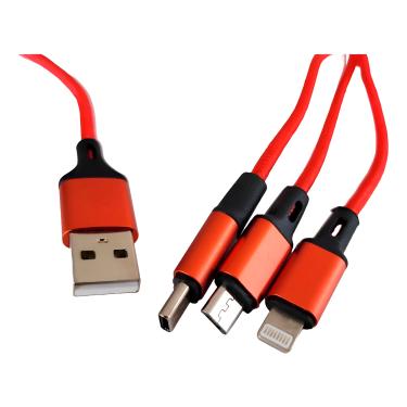 Imagem de Cabo Carregador Turbo 3 em 1 V8 Tipo-C Lightning Dispositivo