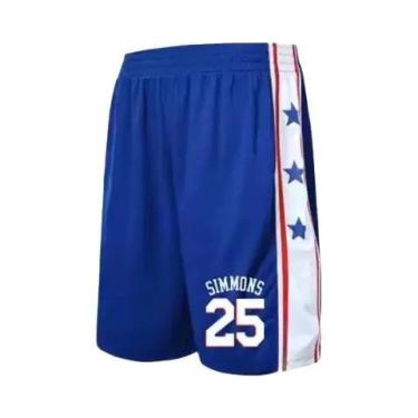 Imagem de Shorts De Basquete Esportivos Multicoloridos E Respiráveis Para Homens