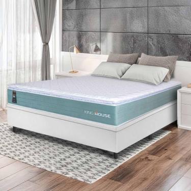 Imagem de Cama Box Baú Lagos Molas Ensacadas Casal 138x188 King House
