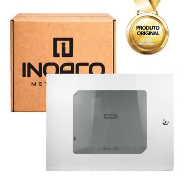 Imagem de Caixa Organizadora Metálica Branca 350mm Com Chaves Para Dvr Cftv - IN