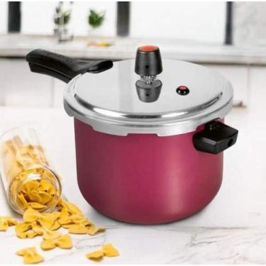 Imagem de Panela De Pressão Segura Antiaderente Panelux 4.5l Fechamento Externo 