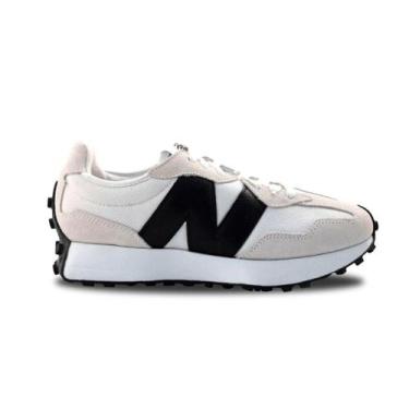Imagem de Tênis Casual New Balance 327 V1 Unissex Branco e Bege, 39, Branco