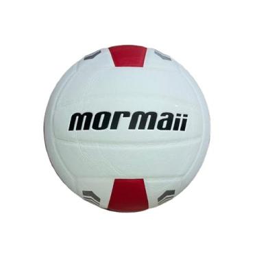 Imagem de Bola de volei de quadra gravity mormaii tm-5 vq-570, Branco e vermelho