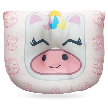 Imagem de Travesseiro Infantil Anatômico Modelador Para Bebê Kwi Kids, Unicórnio