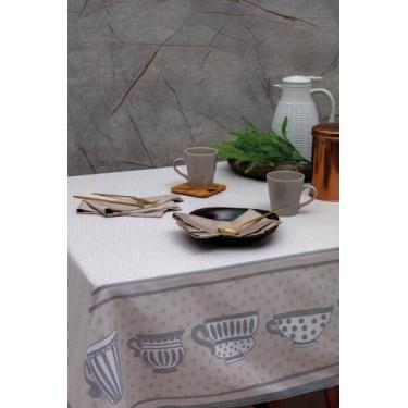 Imagem de Toalha de Mesa Impermeável Cups 160x350cm Kacyumara