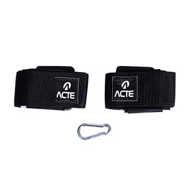 Imagem de Acte, Puxador para Crossover 100kg em Nylon e Aço para Treinamento de Musculação, T202, Preto