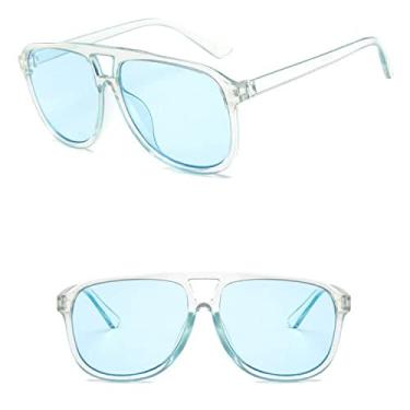 Imagem de Vintage Oversized Square Sunglasses Women Designer Retro Sunglass Rectangle Sun Glasses Female Candy Color Eyewears,6,China