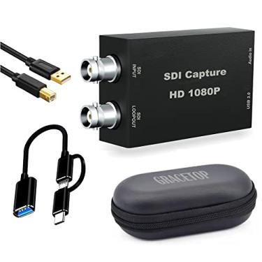 Imagem de Placa de captura SDI com loopout, placa de captura de vídeo SDI 1080p para USB 3.0, placa de captura SDI para USB para transmissão de jogos e gravação de vídeo para Windows, Linux, OS
