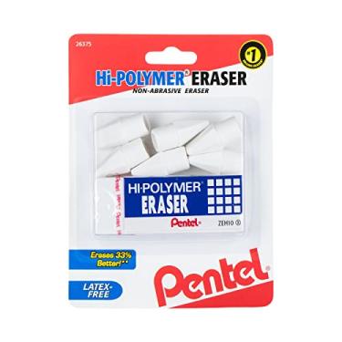 Imagem de Pentel Pacote combo de borracha HI-Polymer, 6 tampas, 1 grande (ZEH0210BP7)