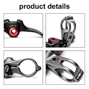 Imagem de Tingpai Selim de bicicleta conta-gotas alavanca remota shifter bicicleta elevador interruptor de controle de tubo de assento pa guidão de 22,2 mm mountain bike road