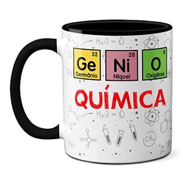 Imagem de Caneca Química Fórmula Da Cafeína Professores Gênios (Preta)