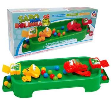 Jogo Papa Sapo De Agilidade Bolinhas Comilão Tabuleiro Comilões Joguinho 4  Jogadores Brinquedo Oferta Sapinho Sapinhos Infantil Cor Verde Azul