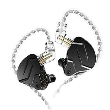Imagem de CIADAZ Fones de ouvido intra-auriculares com fio ZSN PRO X Fones de ouvido DIY 1BA + 1DD Hybrid Driver HIFI DJ Monitor para corrida Sport Fone de ouvido