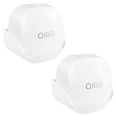 Imagem de Suporte de parede sem parafuso para suporte Wi-Fi de malha tripla Eero 6+, sem necessidade de ferramentas, fácil de instalar, sem perfuração, suporte adesivo VHB forte (2)