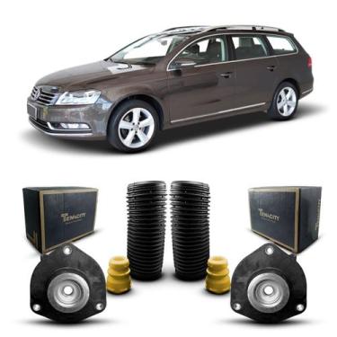 Imagem de Par Kit Coxim Batedor Suporte Batente Amortecedor Dianteiro Volkswagen