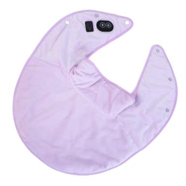 Imagem de Envoltório de Ombro para Pescoço Aquecido Almofada de Aquecimento Elétrica Massagem Controle de Temperatura Confortável Almofada Quente para Alívio de Dor Envoltório de (Roxo)