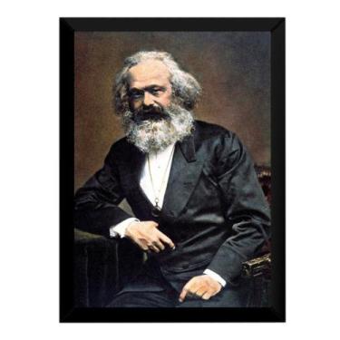 Imagem de Quadro Revolucionário Karl Marx Comunismo Filósofo Comunista - Fanarte