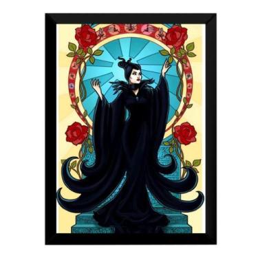 Imagem de Quadro Decorativo Malévola Arte Filme Poster Moldurado - Fanarte