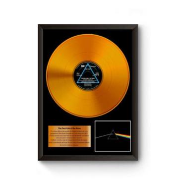 Imagem de Quadro Disco De Ouro Dark Side Of The Moon Poster - Fanarte