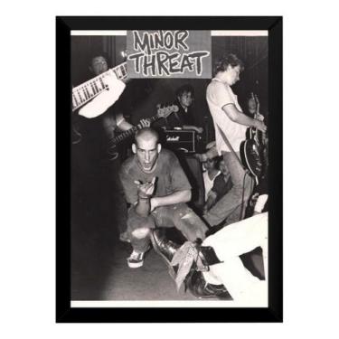 Imagem de Quadro Minor Threat Banda Punk Poster Moldurado - Fanarte