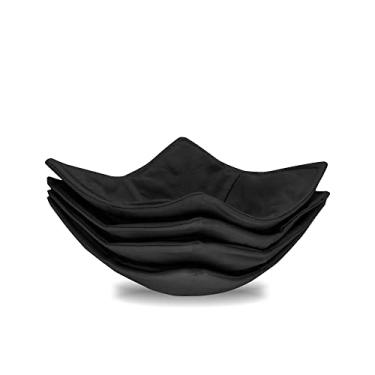 Imagem de Conjunto de 4 abraçadeiras aconchegantes de algodão – durável e confiável – para tigelas quentes e frias, pratos e pratos, suporte de tigela para micro-ondas – 100% algodão, presente ideal para uso