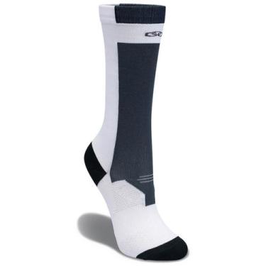 Imagem de Meia Olympikus BPC Cano Médio Unissex Branco, Branco preto, 39/44