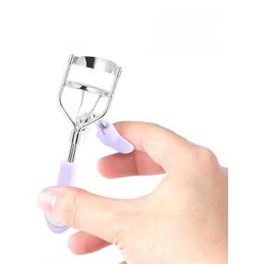 Imagem de Modelador de cílios com alça de coração – ferramenta de ondulação de cílios grande-angular, sem beliscar, para cílios deslumbrantes, roxo DJA1112-03