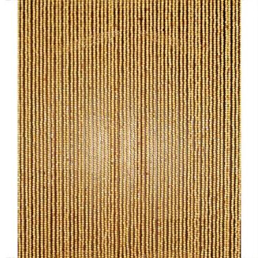 Imagem de Cortinas de porta com contas para portas cortina de cordão de contas de madeira para divisórias de quarto decoração de casa dourada tela de sala de estar retrô feita à mão, personalizável (tamanho: 21