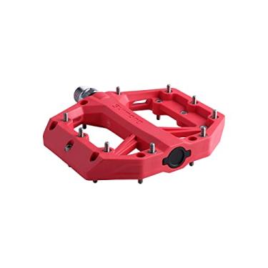 Imagem de SHIMANO Pedal de Bicicleta Plano Vermelho, Alumínio