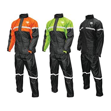 Imagem de Nelson-Rigg SR-6000-ORG-06-3X Capa de chuva unissex adulto para moto e tempestade, capa de chuva 2 peças, (preta/laranja, 3GG)Nelson-Rigg Medium preto SR-6000-ORG-02-MD