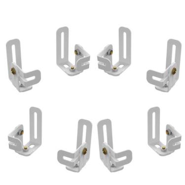 Imagem de Suportes home theater caixa som ajustável 4 pares - MULTIFORMA, Branco