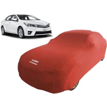 Imagem de Capa Para Carro De Tecido Lycra Toyota Corolla Anti-risco - Mz, Vermel